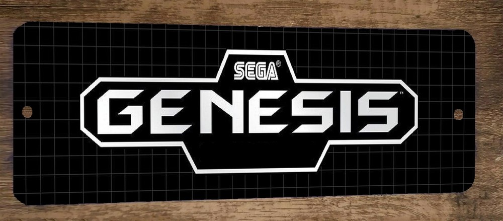 Sega Genesis 4x12 Metal Wall Sign