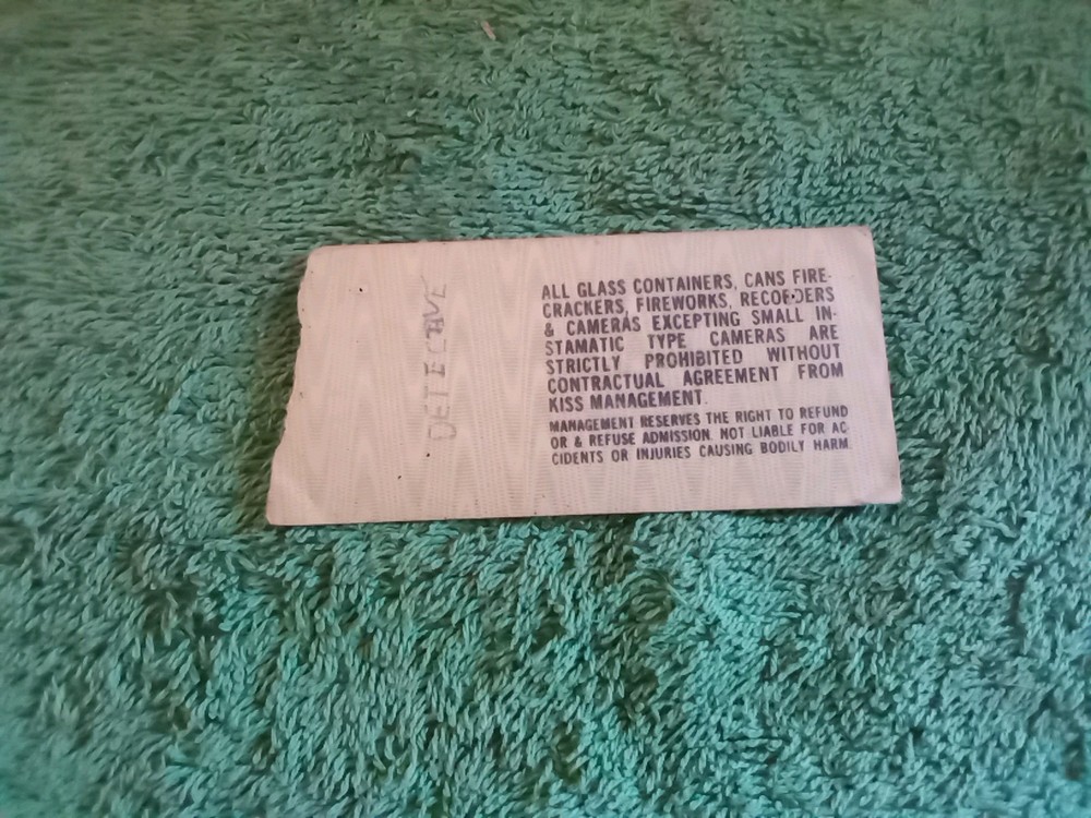 Kiss 💋 Ticket Stub History 🎸 Alive 2 Tour. 11-22-77, San Antonio Texas 👀