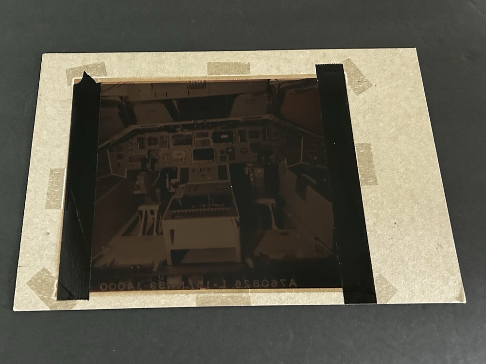 1977 NASA KSC Space Shuttle Orbiter Cockpit Controls Presentation Transparency