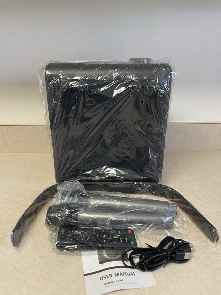 Karaoke Machine with 2 Wireless Microphones & Remote Control, Speaker Audio