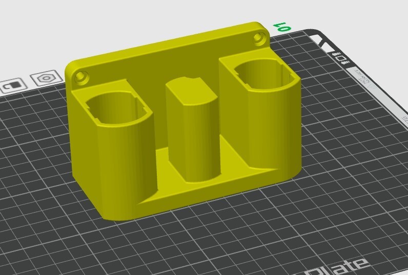 3D Printed Wall Mount for Dewalt DCF682 Screwdriver