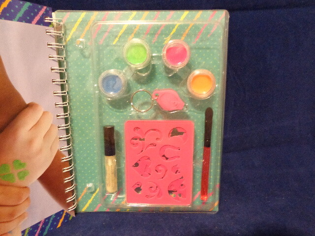 Body Glitter Kit Neon Glitter Glam Stencils Instructions