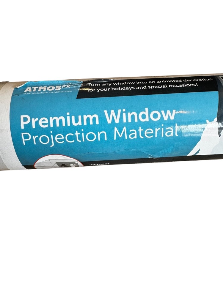 Projector & Premium Window Projection Material 3’x8’
