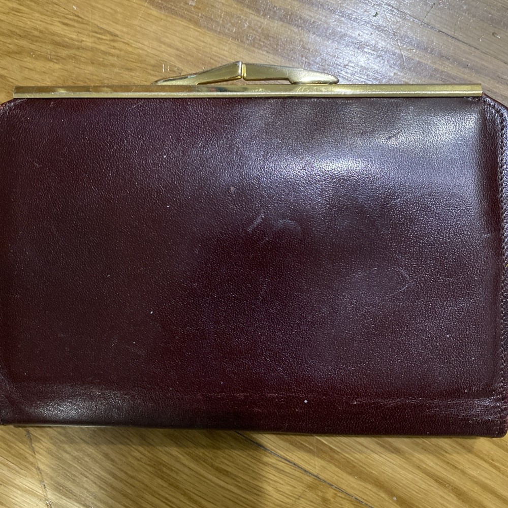 Wallet Leather Brown Women 7x5