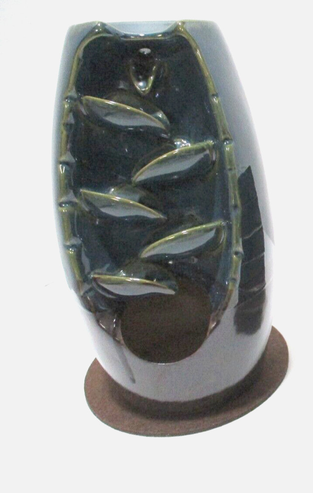 Waterfall Incense Burner Turquoise Promotes Tranquility Peace