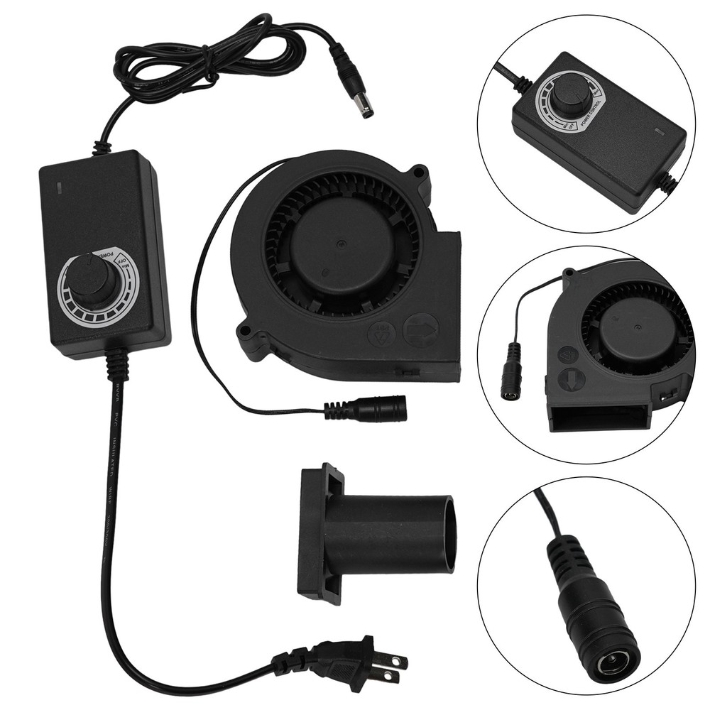Powerful Airflow for Charcoal Grills 9733 DC Blower with Speed Controller