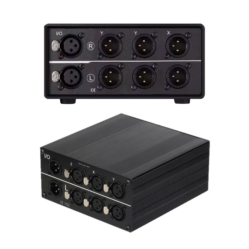 Compactly Aluminum XLR Audios Switcher For Multiple Devices Equipment Connection