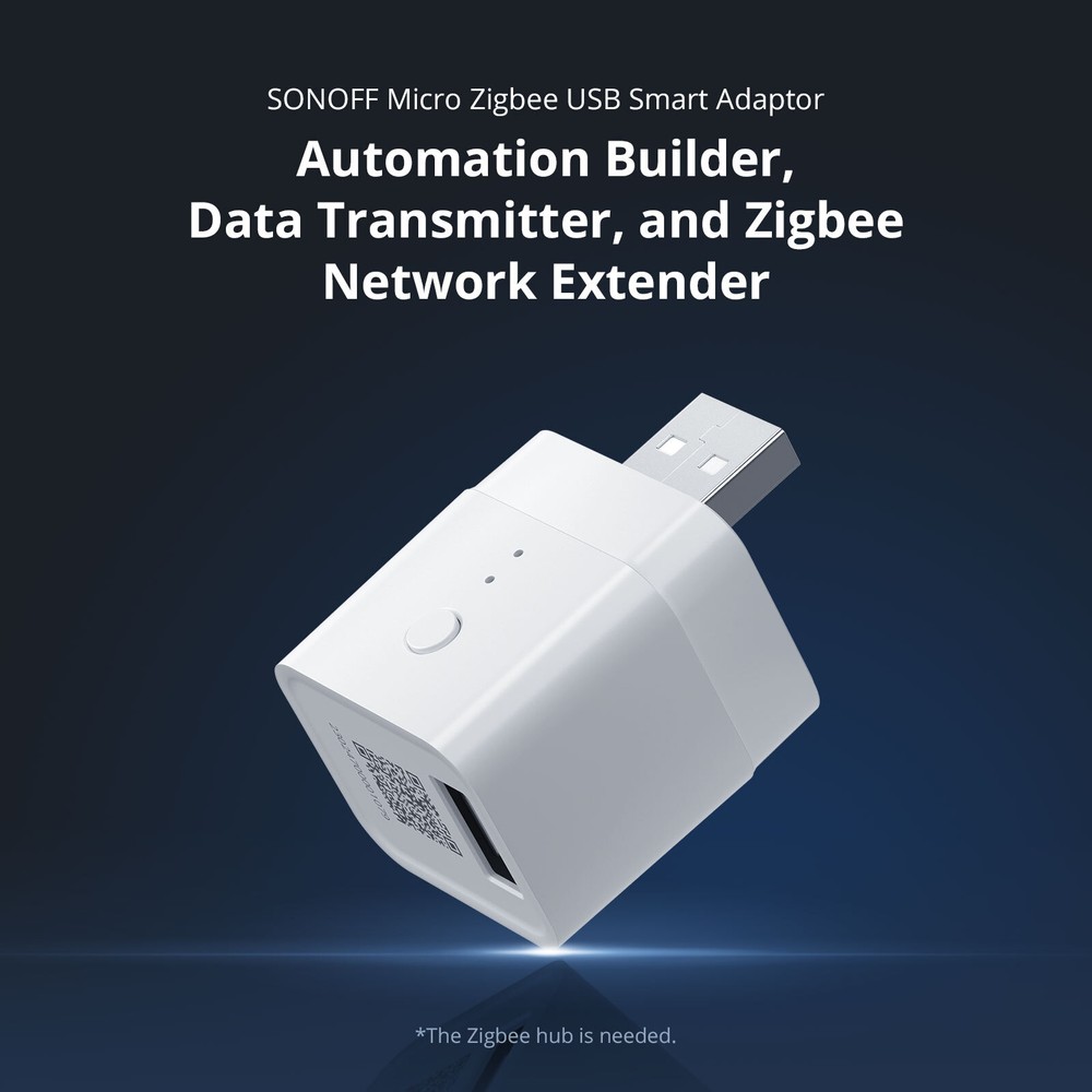 SONOFF Micro ZigBee 3.0 USB Adaptor, USB 2.0 High Speed USB Adaptor Smart Switch