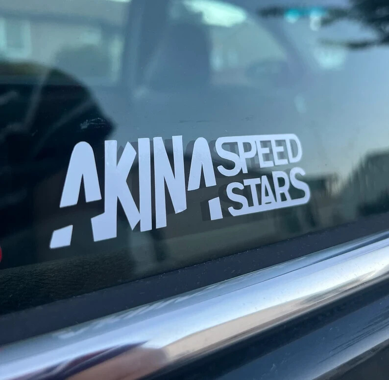 Akina Speed Stars Initial D team DECAL [Medium SIZE]