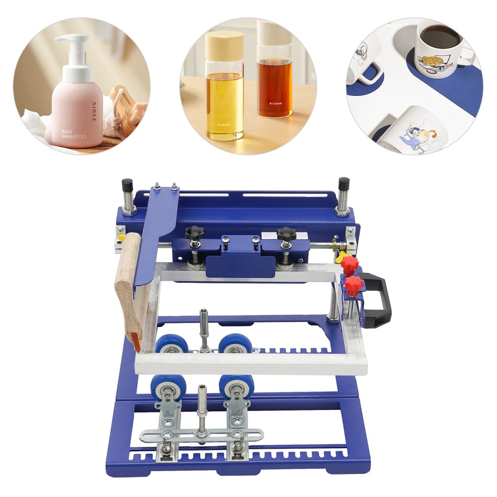 Curved Screen Printing Machine Manual Cylinder Press Printer Kit 170mm Diameter
