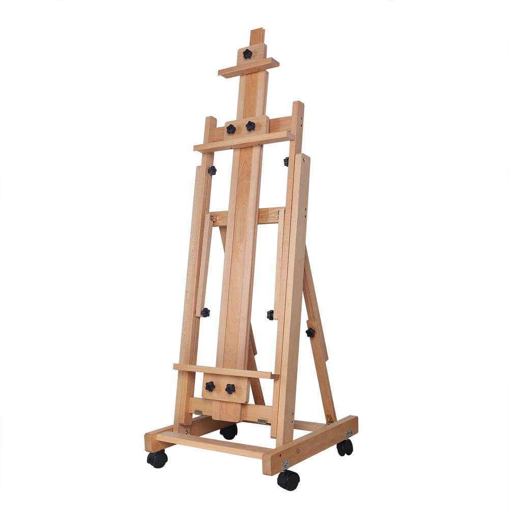 H-Frame Painters Easel Foldable Stand Adjustable Easel Boards Tiltable Portable