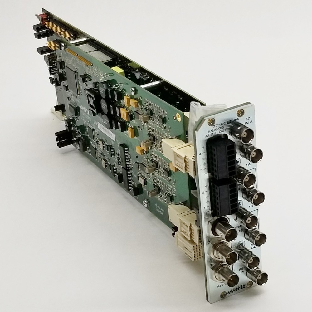 Evertz 7736CE2-A4 Dual Composite Encoder Half Group 2CH Synchronous 20-bit Audio
