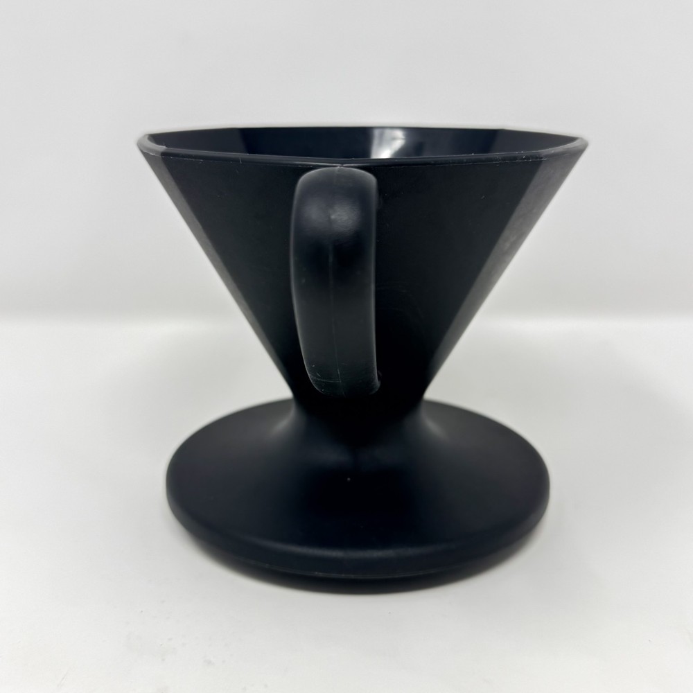 Bialetti 2-Cup Pour Over Drip Coffee Maker Black Plastic #06751 Small Batch Brew