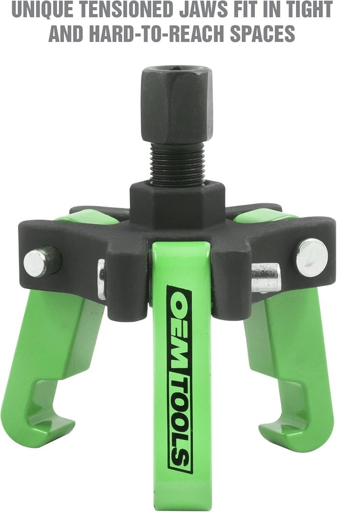 25090 Harmonic Balancer Puller Kit, Adjustable 3-Jaw Puller Fits Most Late Model