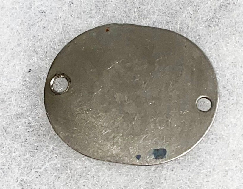 WWII USNR Ralph Ruby T-45 Single Dog Tag