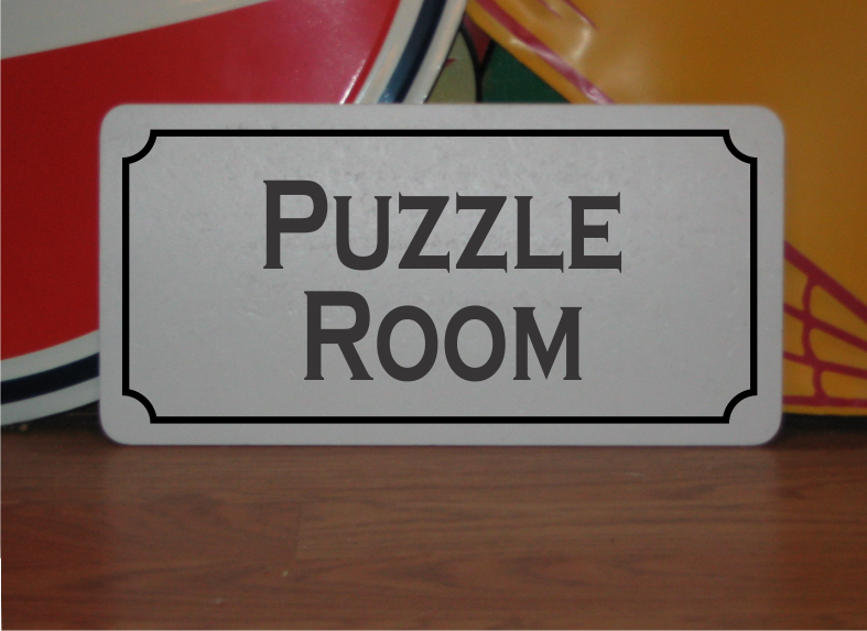 Puzzle Room Metal Sign