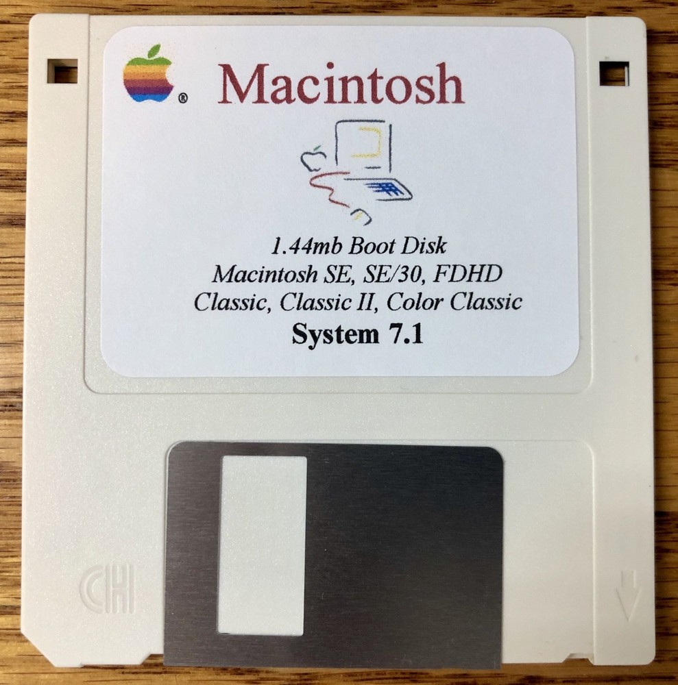 Apple Macintosh 7.1 Boot Disk Mac for Classic Macs