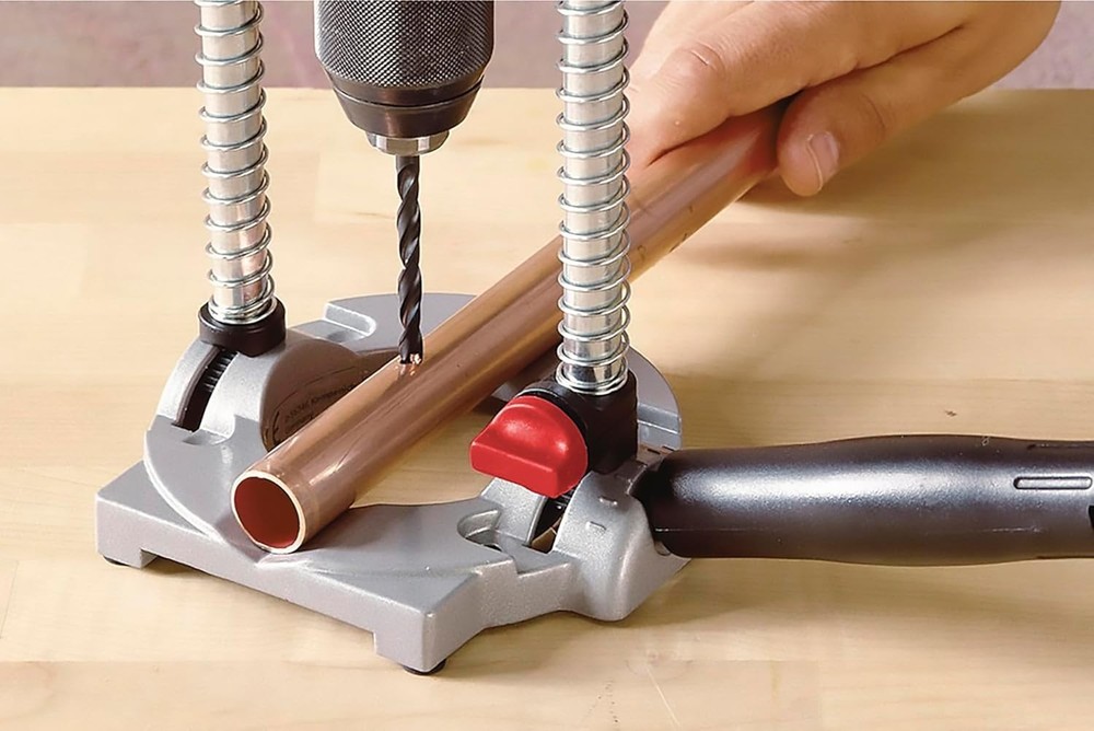 Aluminum Multi-Angled Drill Guide Attachment: Precision for 1/4" & 3/8" Drills