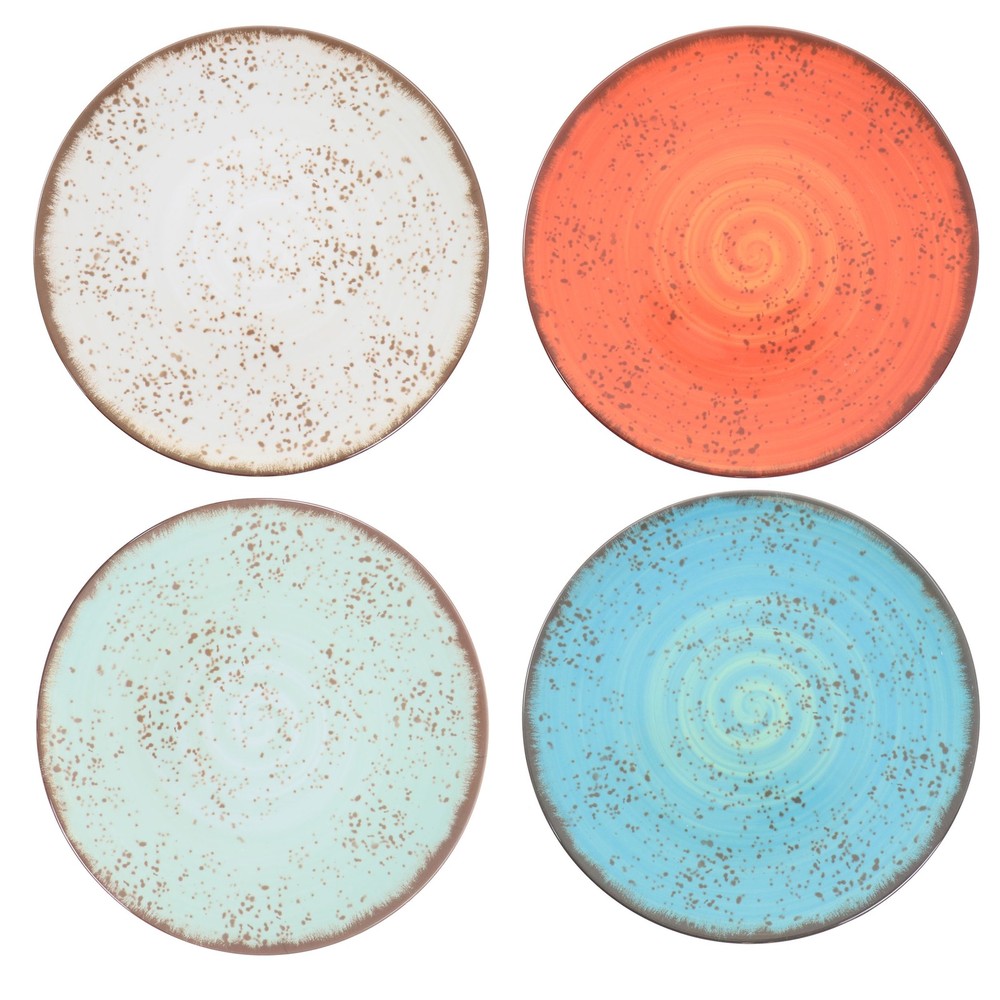 Pryce 12 Piece Melamine Dinnerware Set is Assorted Colors