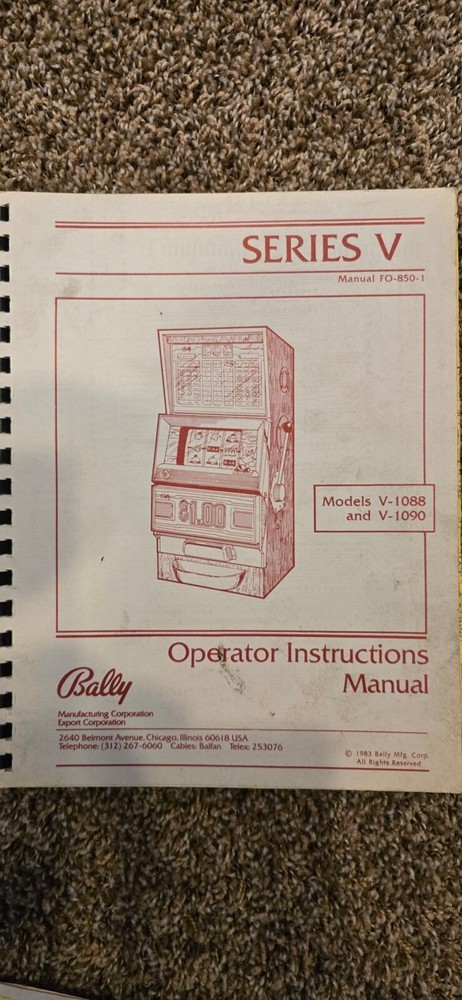 Slot machine test set for electrical operations