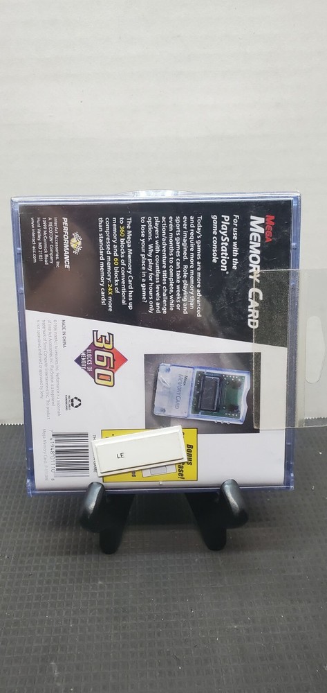 FACTORY SEALED ORIGINAL PS1 MEGA MEMORY CARD BY INTERACT