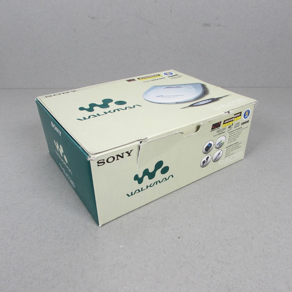 SONY D-EJ725 CD WALKMAN Boxed with Instructions MINT CONDITION PLAYER