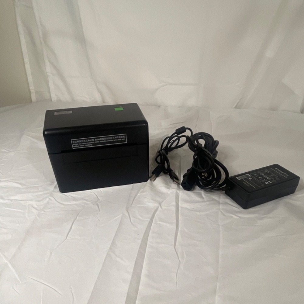 MFLabel DT108B Thermal Barcode Label Printer with Power Adapter & USB Cable