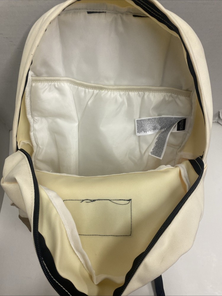JanSport Right Pack Backpack Daypack Padded 15" Laptop Curry Leather Bottom
