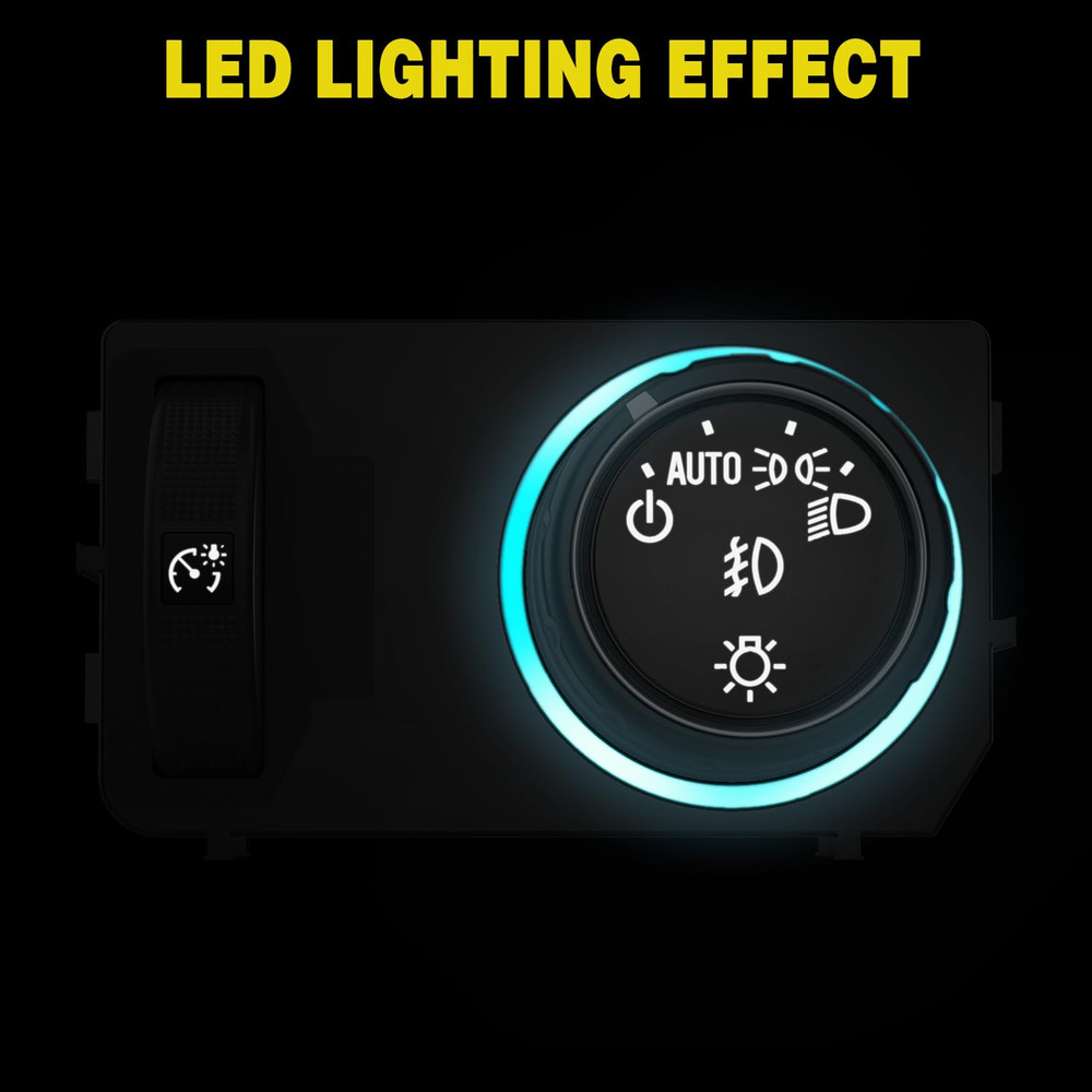 Headlight Dimmer Switch Compatible with 2014 2015 2016 2017 2018 2019 Chevy Silv