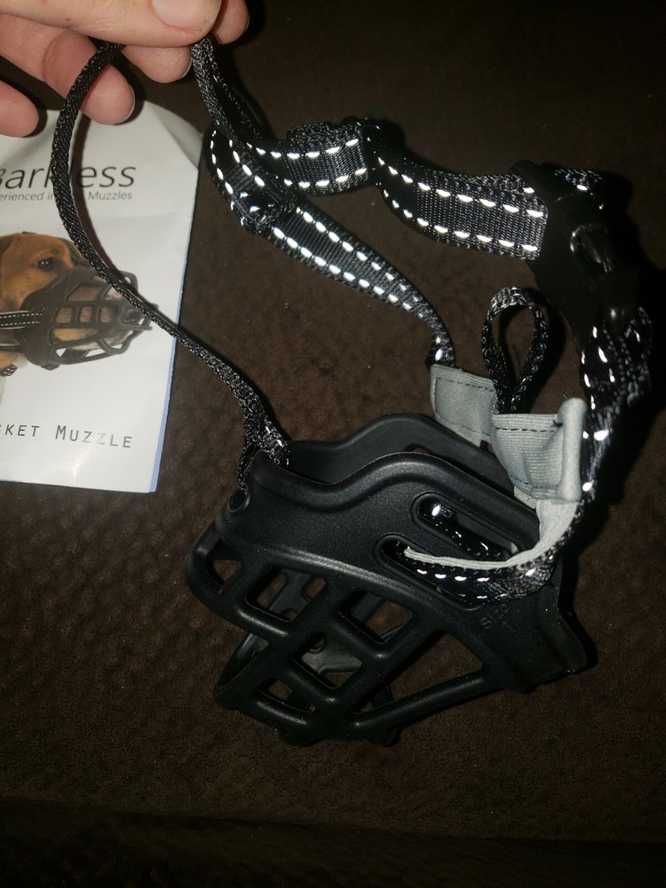 "Barkless" Silicone Basket Dog Muzzle Size 1 Adjustable
