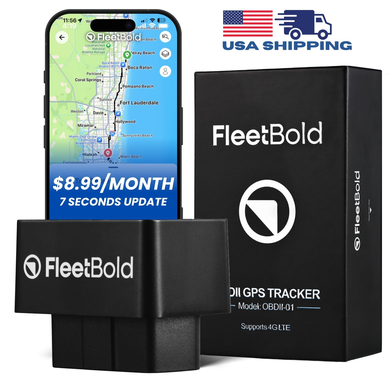 GPS Tracker for Vehicles – $8.99/Month Full Tracking for Turo & Fleet Operators