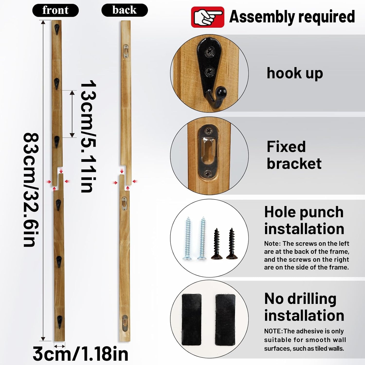 Wall Mounted Coffee Cup Holder Set of 2 – Stylish Mug Rack Hooks for Space Savin