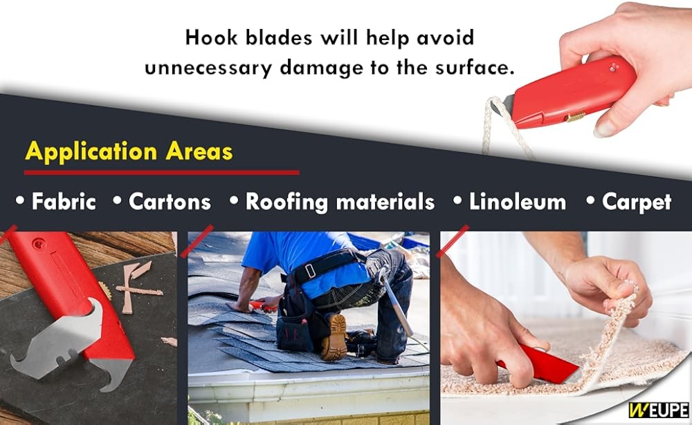 Hook Blade Utility Knife Utility Hook Blades, Carpet Knife, Shingle Cutter