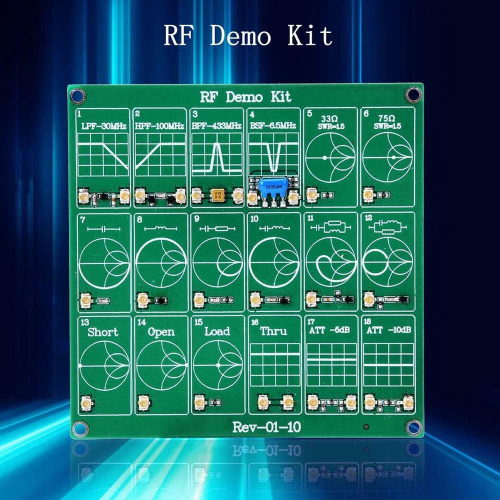 RF Test Board, 18 Functional Modules RF Demo Kit Nanovna RF Test Module Vector N