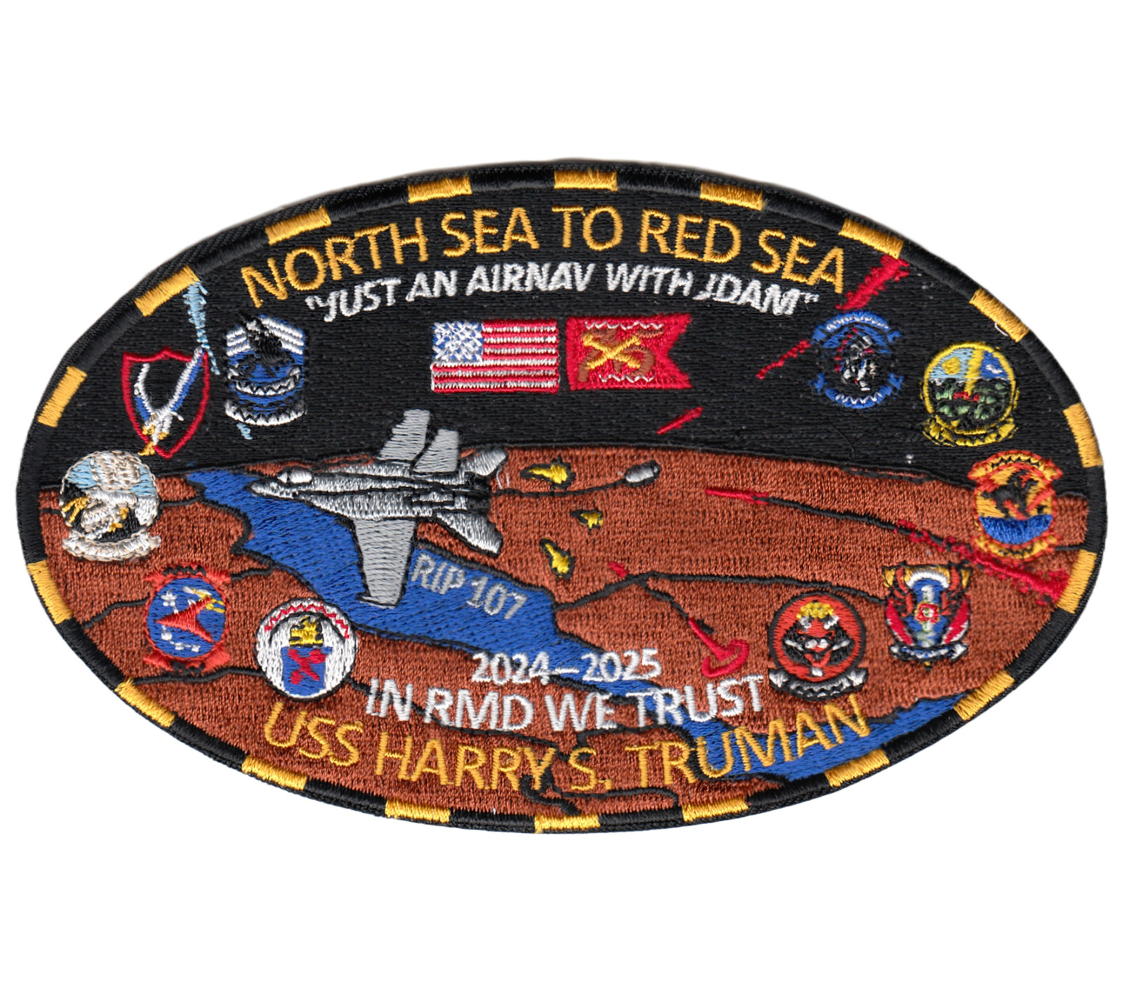 VFA-143 PUKIN' DOGS - NORTH SEA TO RED SEA - 2024-2025 CRUISE PATCH