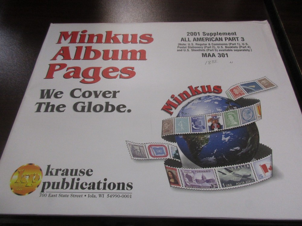 "MINKUS"  ALBUM PAGES  ALL AMERICAN PART #3  #MAA301  2001   W/FREE SHIPPING!!!
