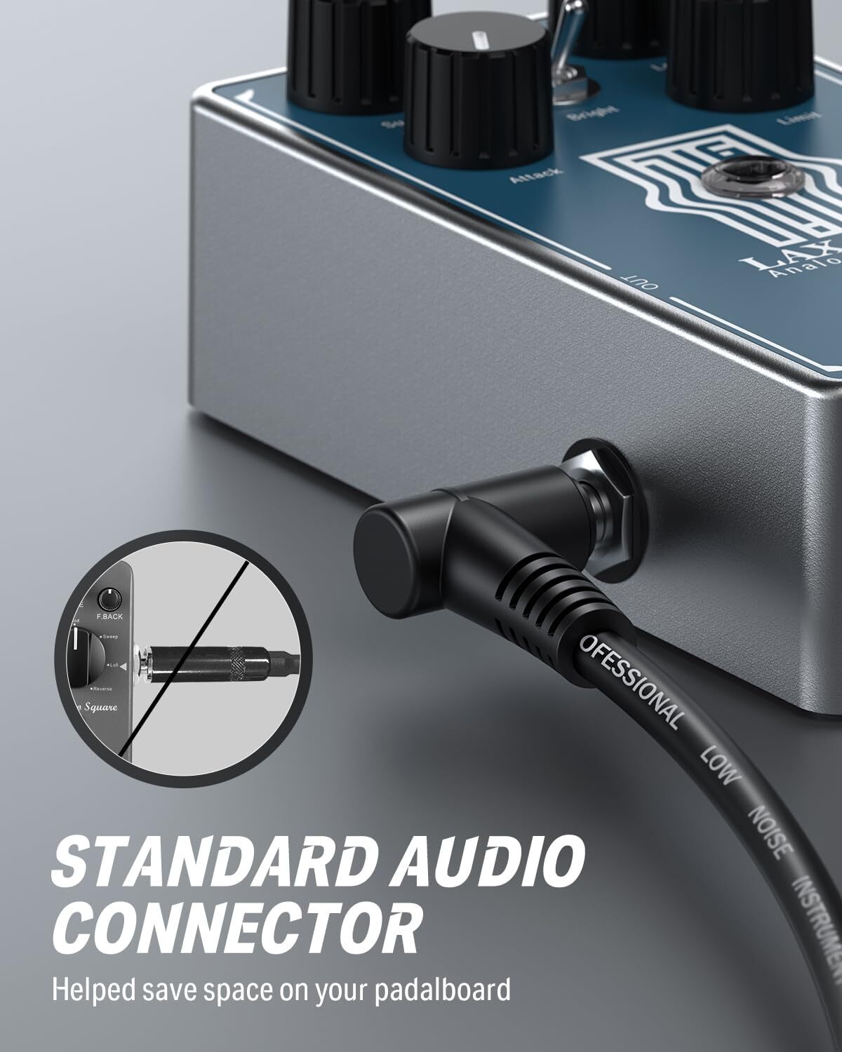 🎸Donner 6Pcs 6 in Guitar Effects Pedal Patches Cable 1/4" Noiseless Lead 6.35mm