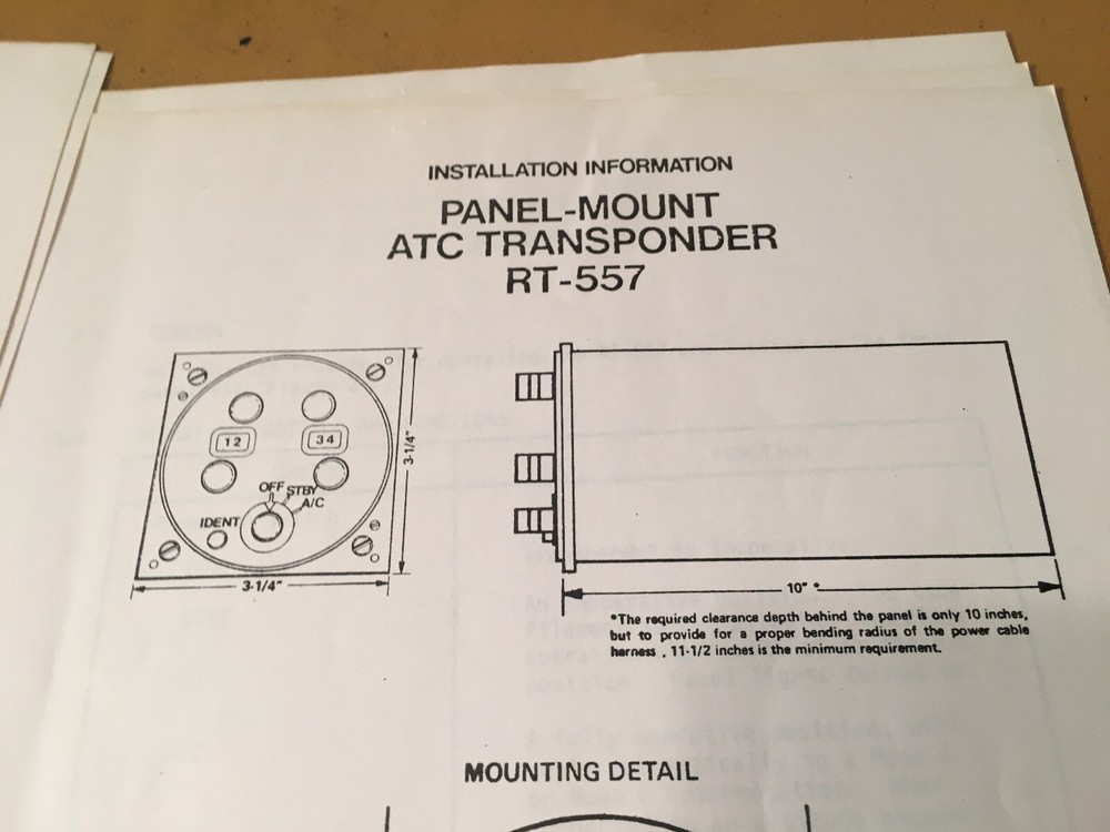 Edo RT-557 Install Manual
