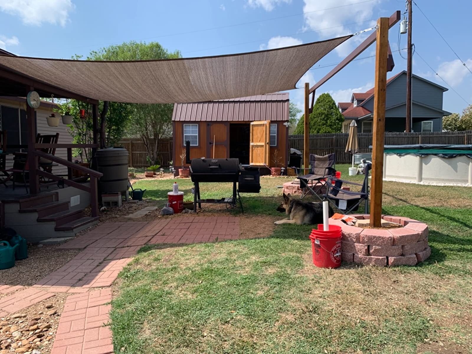 Outdoor Sun Shade Sail Canopy Shelter Cover Patio Awning Garden Pool Rectangle