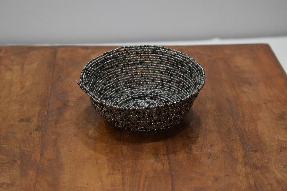 Baskets Indonesian Assorted Round Wire Beaded Baskets
