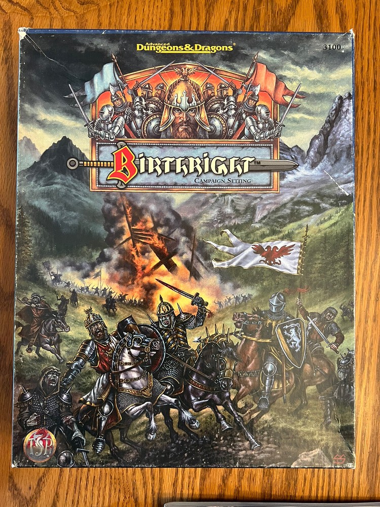BIRTHRIGHT CAMPAIGN SETTING Dungeons & Dragons 1995 Boxed Set 100% Complete & NM
