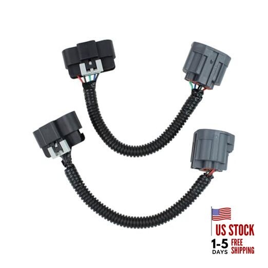 HID to Halogen Headlight Conversion Wiring Harness Connector Adapter Set Front