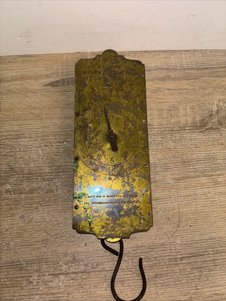 Class 2 Salters Improved Circular Spring Balance Scales Vintage Kitchenware