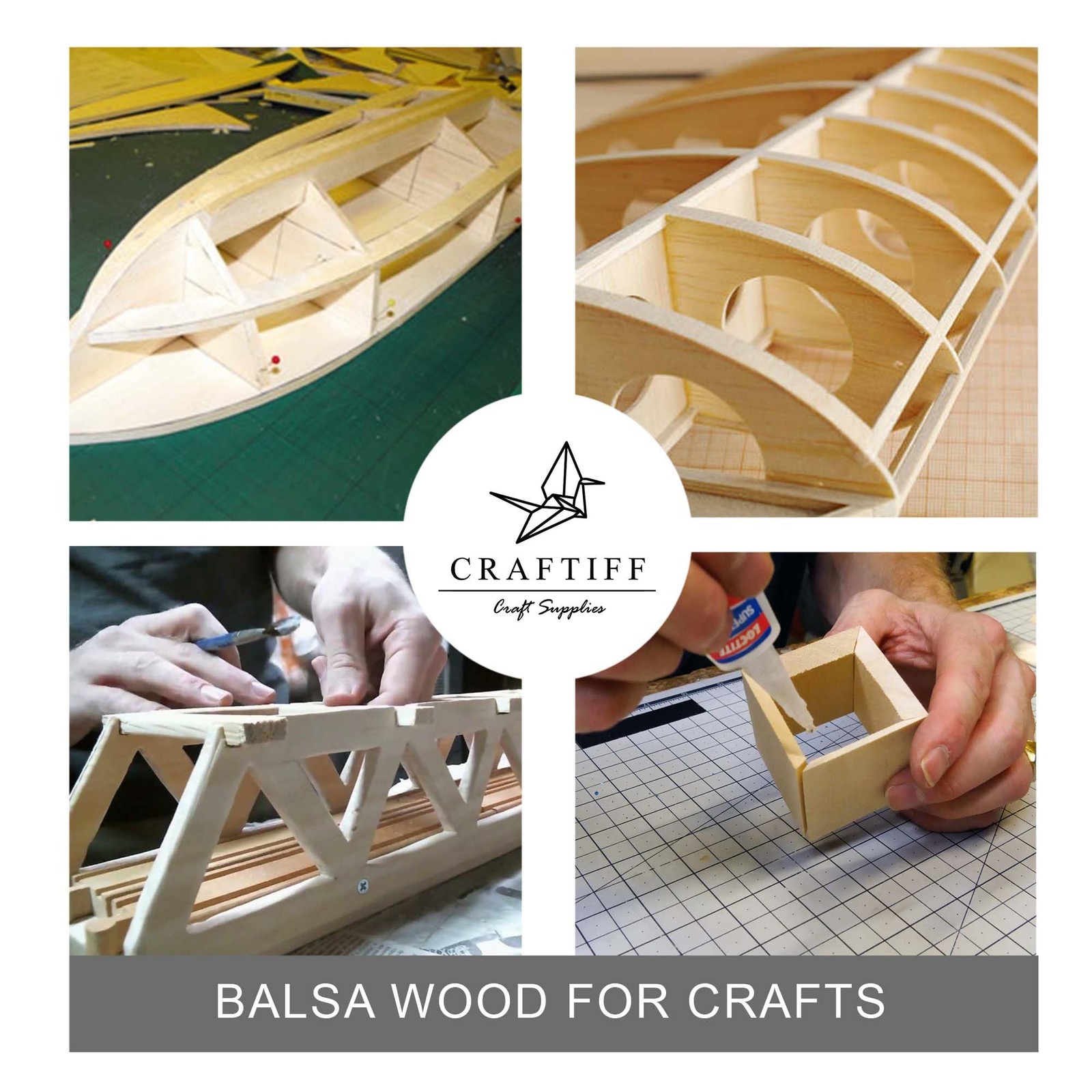 Balsa Wood Sheets 1/2" Inch Thick 12" x 4" Unfinished Wooden Light Brown