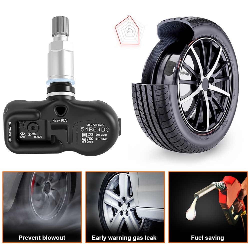 New Set of 4PCS OEM 42607-33021 TPMS Pre-programmed Tire Pressure Monitor Sensor