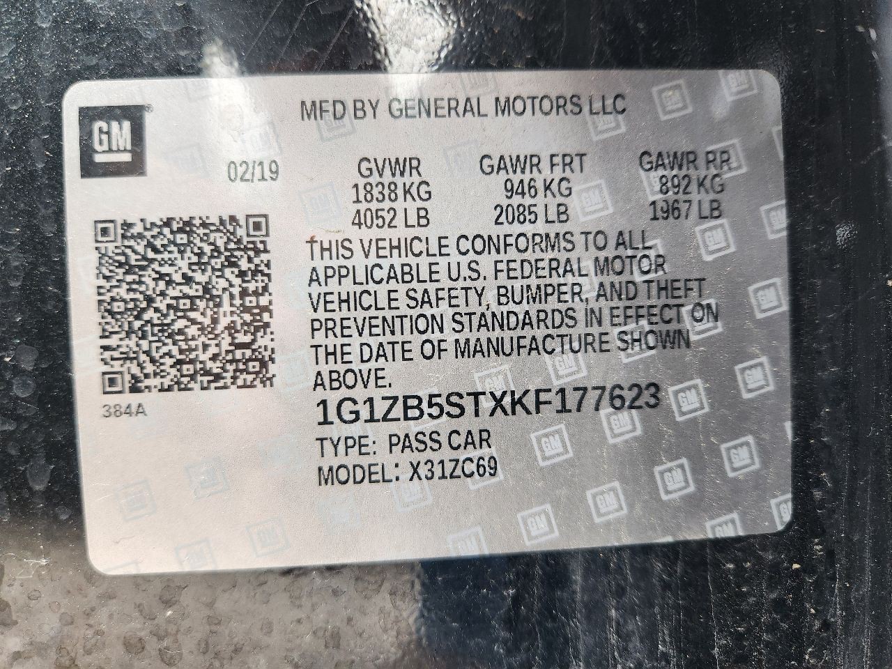 2019-2024 Chevy Malibu Front Dash Mounted Display