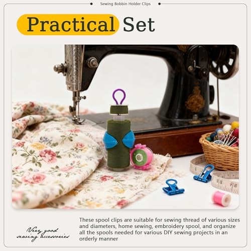 142pcs Bobbin Thread Organizing Clips Set Bobbin Thread Multicolor-142pcs