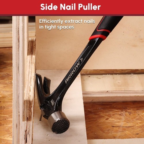 ARROW 20 oz Straight Claw Hammer Side Nail Puller Rip Claw Hammer Heavy Duty New