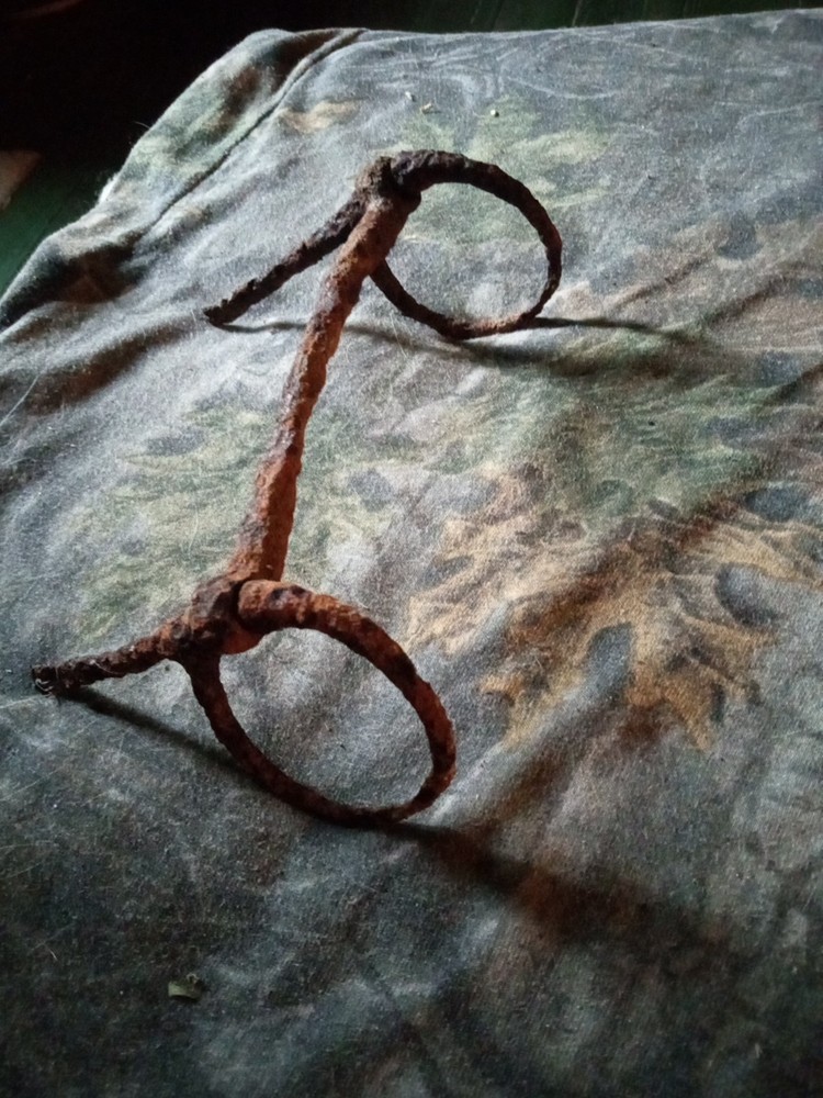 Old Bit Fully Intact Very Rusted And Thin Antique