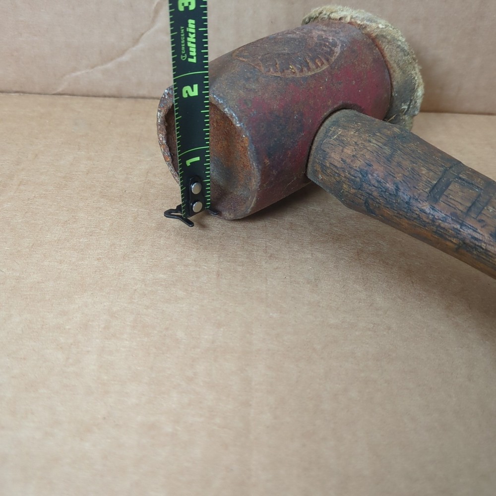 Vintage Chicago Rawhide Rawhide Mallet Hammer 1 Soft Face Insert